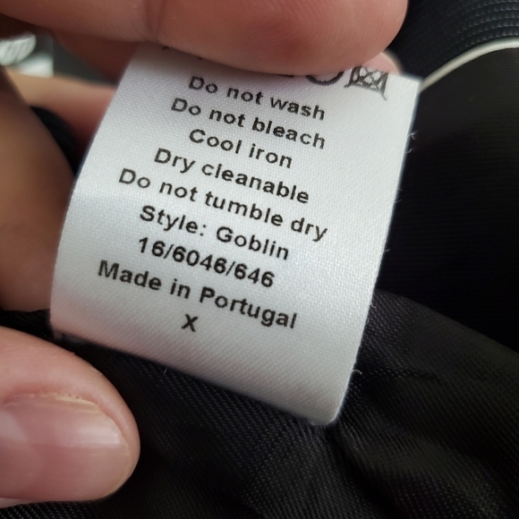 Reiss Goblin Cropped Striped Suite Blazer Jacket Wool Blend Size 14 - Picture 15 of 15